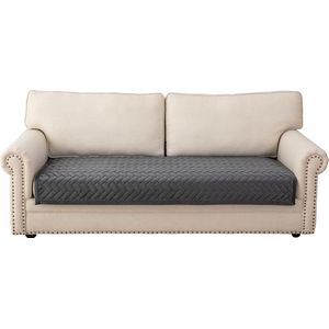 bankhoes, 3-zits bankhoes, antislip bankhoes voor L-vormige bankbeschermer, chaise longue, hoekbank, 2-zits beschermhoezen, woonkamer, fauteuil, honden, huisdieren, donkergrijs, 90 x 160 cm (Slechts 1 cm (Slechts 1 Stuk)