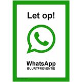 CombiCraft bord WhatsApp Buurtpreventie - 21x30cm