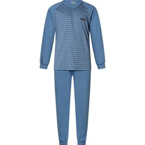 Heren pyjama Gentlemen 100% katoen 94-4211 blue L