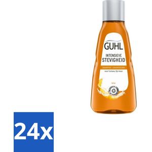 24 x Guhl - Shampoo Mini - Intensieve Stevigheid - 50 ml - Haarversterkend Shampoo - Shampoo Voor Dun Haar - Shampoo Tegen Haarbreuk - Volume Shampoo - Shampoo Voor Zwak Haar