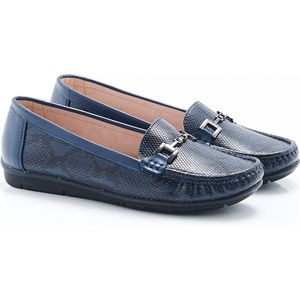 Damart - Mocassins met siergesp - Dames - Blauw - 40
