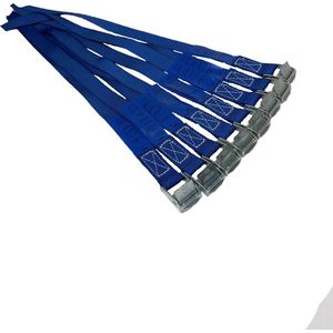 BCF-Products Sjorbanden - Spanbanden - 0.40 meter - 8 stuks - Blauw band