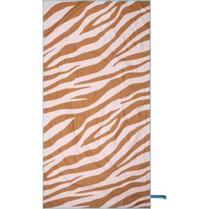 Swim Essentials Microvezel Strandlaken - Strandhanddoek/Badlaken Microvezel - Zebra Oranje - 135 x 65 cm