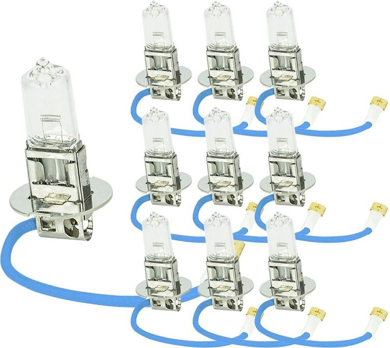 EXTREME - Halogeenlamp H3 - 12V 55W - PK22s - Auto Mistlamp - 10 Stuks