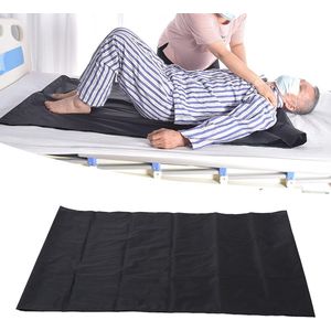 Ouderen Diablad Geduldig Schuifblad Multifunctioneel - Overdrachtsdoek voor Verlamde Ouderen Zwart - 110 * 68 cm