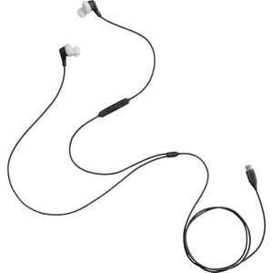 JBL Endurance Run 3 - Wired USB-C In-Ear Headphones with Microphone and One Button Control - Black & Grey