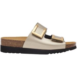 Scholl Sandalen Monterey 2 Riemen Gelamineerd Synthetisch Leer Vrouwen - Taupe