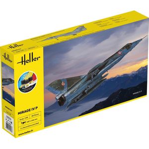 1:48 Heller 56493 Mirage IV P Plane - Starter Kit Plastic Modelbouwpakket