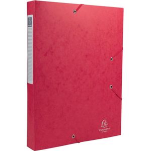 Exacompta Elastobox Cartobox rug van 4 cm rood kwaliteit 7/10e