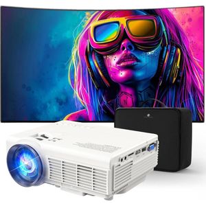 Equivera Draagbare Beamer - Mini Beamer - Draagbare Projector - Mini Projector