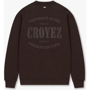 Croyez - Stamp Sweater - Bruin - Regular Fit