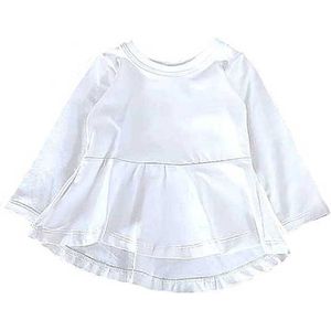 Shirt lange mouw mouw met schootje - Gebroken wit - Hot Pink - Maat 98