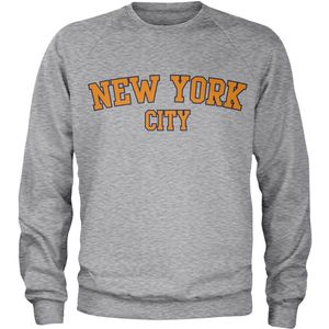 New York City Baseball Sweatshirt Heather-Grey-S