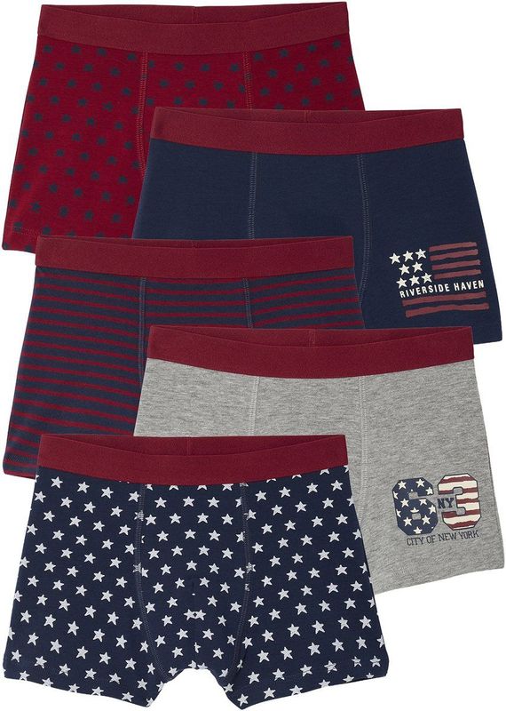Vertbaudet - Set van 5 Boxershorts - Vlag - Jongens