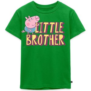 Spreadshirt Peppa Pig Kleine Broer George Pig Kinderen Premium Bio T-shirt