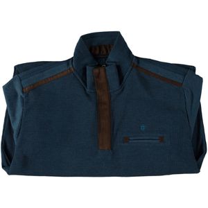 Fellows United Pullover Waffle Structure Mid Blue (42.2620 - 115)