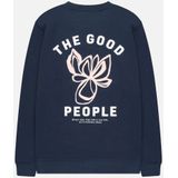 The GoodPeople - LITO - Sweatshirt - Donkerblauw - Katoen