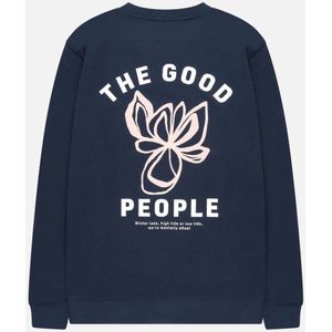 The GoodPeople - LITO - Sweatshirt - Donkerblauw - Katoen