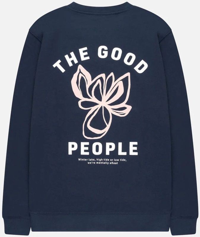 The GoodPeople - LITO - Sweatshirt - Donkerblauw - Katoen
