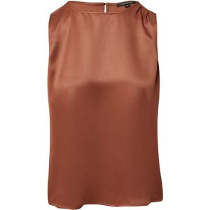 comma - Blouse - Mouwloos - Viscose-satijn