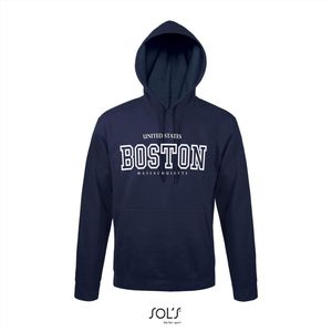 Hoodie 3-200 Boston Massachusetts - Navy, xS