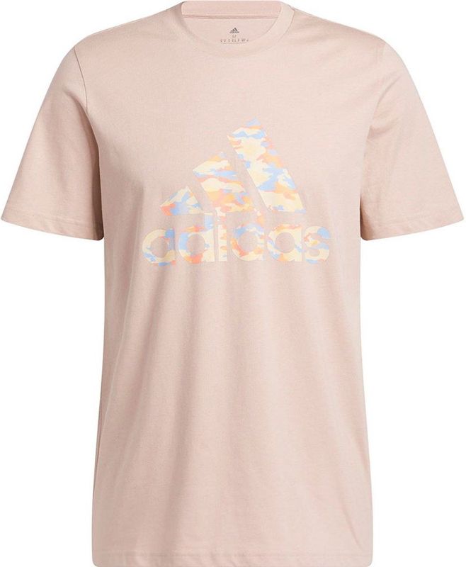Adidas Heren T-Shirt Camo Beige BEIGE