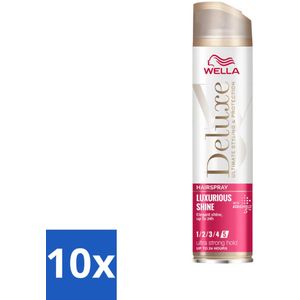 Wella – Deluxe Luxurious Shine – Haarspray – 250 ml - Bulkverpakking - 10 stuks