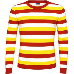 Fjesta - Oeteldonk Trui - Rood-Wit-Geel - Unisex