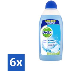 Dettol Power & Fresh Allesreiniger Katoenfris 500 ml - Voordeelverpakking - 6 stuks