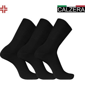 Calzera diabetes sokken - Anti Press sokken - Zonder knellende boord - Zwart - Maat 40-46