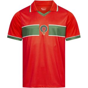 JELEX - Retro Voetbalshirt - Marokko - Heren - 100% Polyester - Korte Mouw