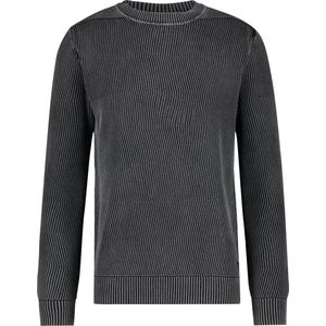 Purewhite -  Heren Regular Fit  Trui  - Zwart - Maat M