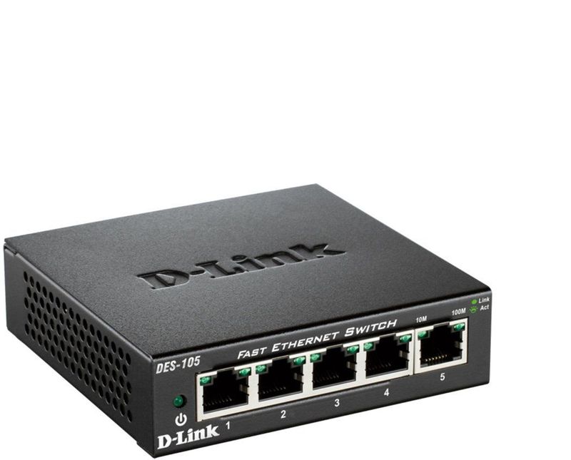 D-Link DES-105 - Netwerkswitch - 5 Poorten - Unmanaged