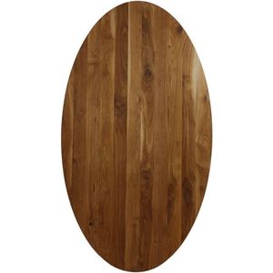 Tafelblad Ovaal- 200x100x4 - Naturel - Eiken