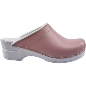 Medische PU klompen - PU klompen met kunststof zool - ziekenhuis klompen - zorgklompen - DINA CLOGS - Perfect Pink - maat 37