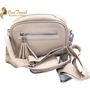 Damestas - Schoudertas - Crossbody - Handtas - Beige