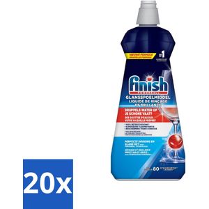 Finish - Powerball - Vaatwasmiddel - Glansspoelmiddel - Perfecte Droging - 80 Wasbeurten - Bulkverpakking - 20 stuks