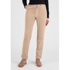 Damart - Broek van milleraies fluwel die eenvoudig aan te trekken is - Dames - Bruin - 40