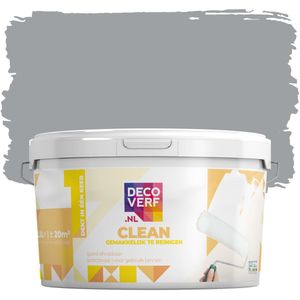 Decoverf clean muurverf warmgrijs, 2.5L