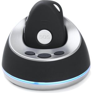 LifeWatcher SOS Button Pro GPS tracker ouderen - Valdetectie / Valalarm voor senioren - Personenalarmering met Alarmknop - Noodknop met GPS tracker en WiFi - GSM alarm met belfunctie - met Dockingstation