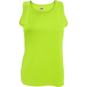 Fruit Of The Loom Vrouwen / Dames Mouwloze Lady-Fit Performance Vest Top (Lime)