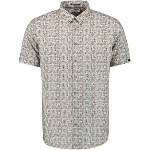 No Excess - Overhemd - Sand - Korte Mouwen - 28440415 015