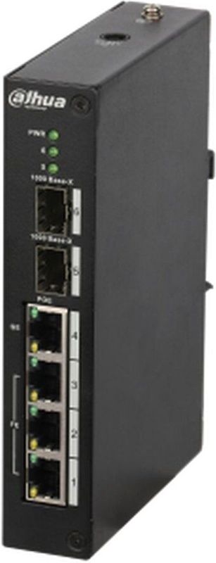 Dahua Technology PFS4206-4P-96 netwerk-switch Managed L2 Fast Ethernet (10/100) Power over Ethernet (PoE) Zwart