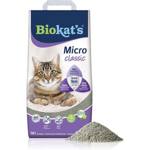 Biokat's Micro Classic  - 14 L - Kattenbakvulling - Klontvormend - Zonder geur