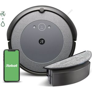 iRobot Roomba Combo i5 robotstofzuiger Zakloos Zwart, Grijs