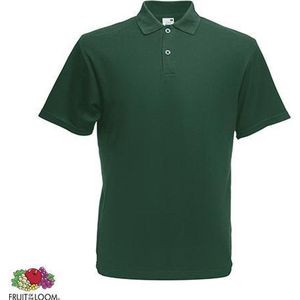 Fruit of the Loom poloshirt heren maat L (mosgroen)
