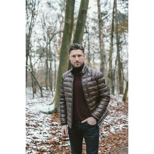 Raptor leren Puffer Jacket