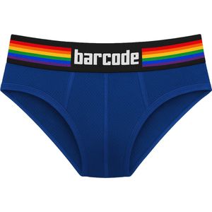 Barcode Berlin Pride Brief Navy - MAAT S - Heren Ondergoed - Slip voor Man - Mannen Slip