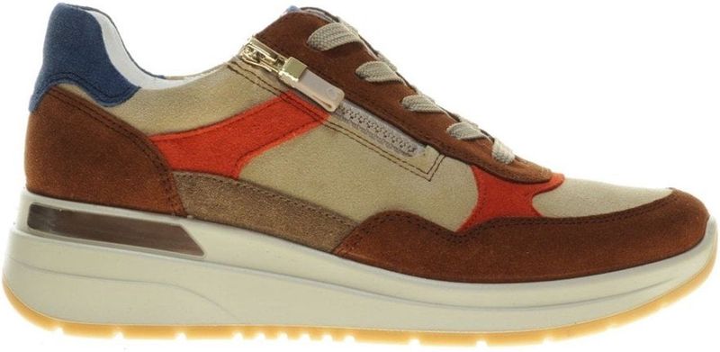 ARA Garda, Nuts Sand Pumpkin Sesam Indigo, gymschoenen voor dames, 35 EU breed, noten zand pompoen sesam indigo, 35 EU Larga