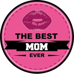 45x Moederdag bierviltjes - the best mom ever - roze - onderzetters voor mama haar verjaardag - feestversiering / tafelversiering
